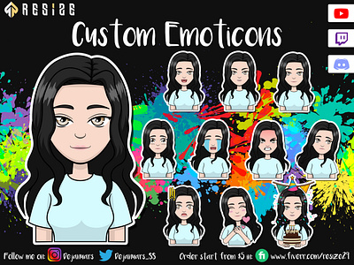 4th Characters Romcomwriter Emoticon Concept🎨 (SOLD)