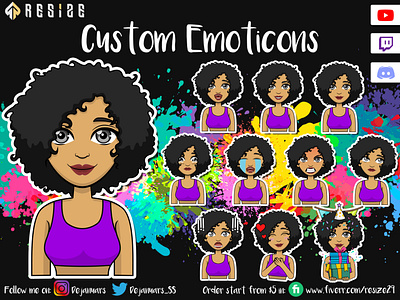 5th Characters Romcomwriter Emoticon Concept🎨 (SOLD)