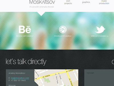 another site shot interface moskaltsov site web webdesign
