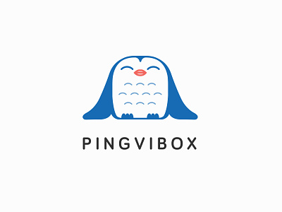 Pingvibox logo branding identity illustration logo logo design logotype penguin penguins vector visual identity visualidentity web