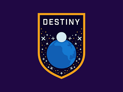 Destiny v2 badge destiny galaxy game guardian halo planet purple space star traveler