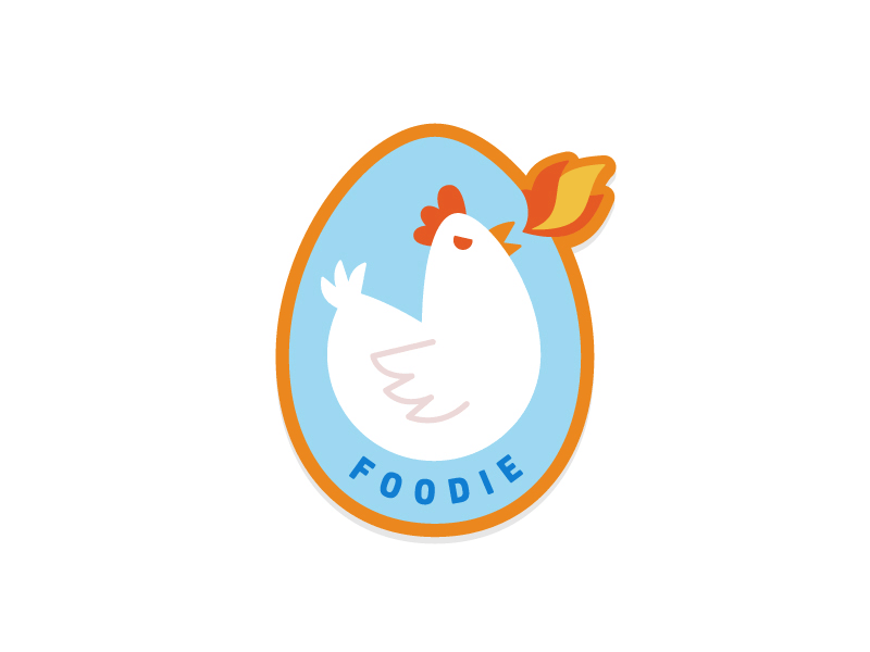 Nashville Personality Quiz Icons badge blue building flat hot chicken icon illustration nashville orange