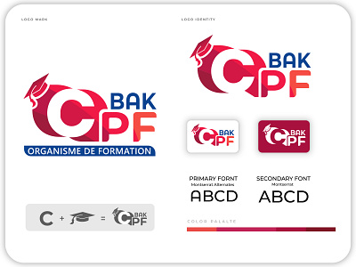 A business company logo named 'CPF BAK' logo design academic logo brand branding design illustration logo logo concept logo inspiration logo skill training logo vector