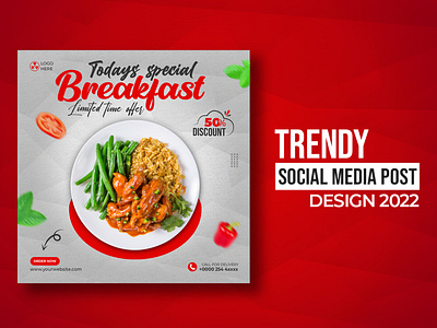 Trendy Social media post design