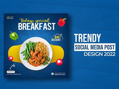 Trendy Social media post design banner design facebook post graphic design illustration media post social social media post trendy vector