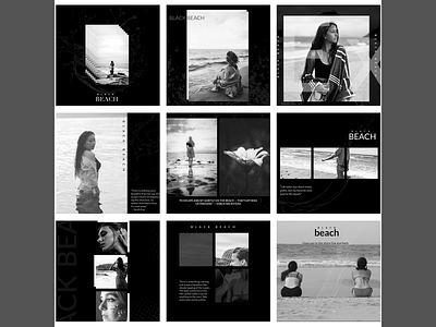 Magazine beach black design magazine minimal modern photography photoshop