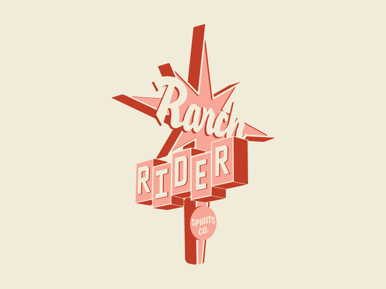 Ranch Rider Spirits Motel Signage by Montana Sparkman on Dribbble