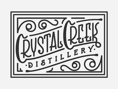 Crystal Creek graphic design handlettering illustration lettering logo logo design type typography