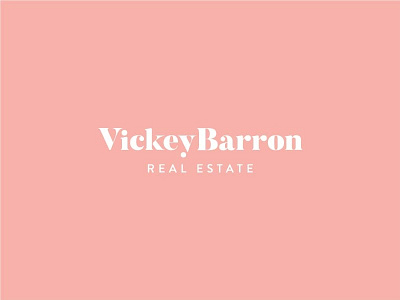 Vickey Barron design graphic design logo design personal identity real estate typography wordmark