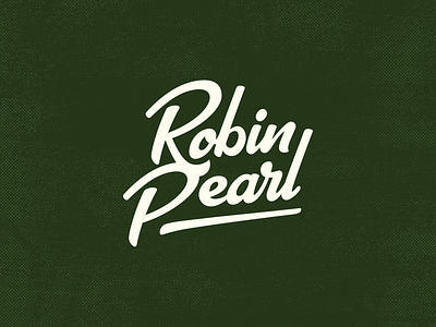 Robin Pearl Logo design graphic design handlettering lettering logo logo design script type typography wip