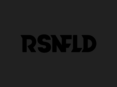 RSNFLD branding design graphic design handlettering lettering logo logo design type typography