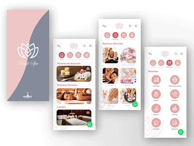 Dayli Spa app design android android app android design app appdesign appdesigner branding design designer graphic design icon illustrator logo relax relaxation spa typography ui ux vector