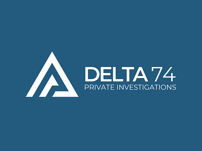 Logo Design for Delta 74 Private Investigations graphic design logo