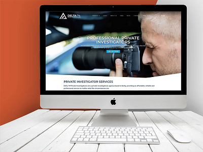 Website Design For Delta 74 Private Investigtions