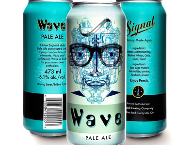 Wave Pale Ale Beer Can