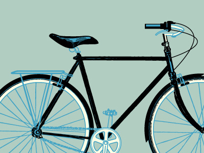 Happy bike 3 color bicycle diagram