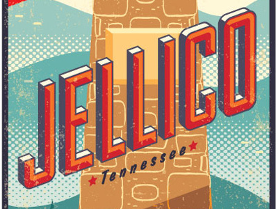 Jellico - the Everywhere Project everywhere label lettering luggage road travel trip type typography