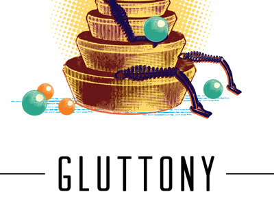 7 sins: gluttony collage gluttony illustration sin spot vices