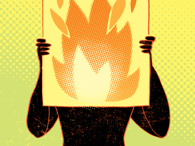 Hot flash hot flash illustration menopause spot women wsj