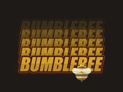 BUMBLEBEE design flat illustration