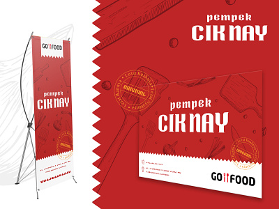 Visual Identity Pempek CIk Nay banner design brand identity design branding design food design logodesign