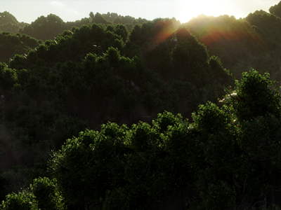 Realistic forest 3d cycles blender c4d forest realistic reality render wallpaper