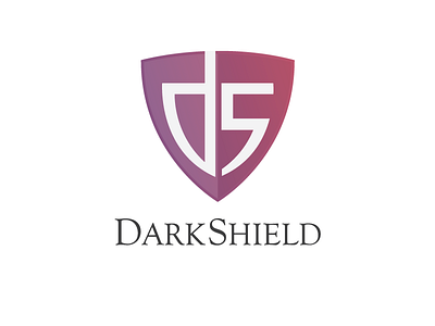 Dark Shield brand identity icon logo logo design