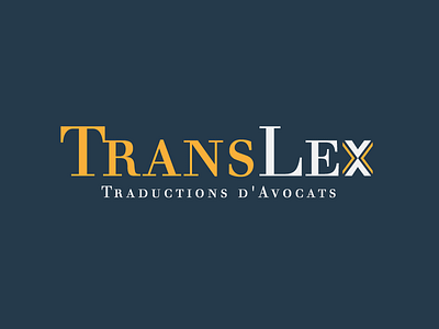 TransLex Law Agency brand identity icon logo logo design
