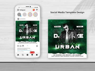 Social Media Template Design instagram