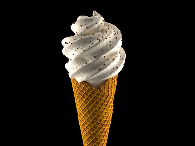 Tricky 3D Ice Cream 3d 3d art 3d artist 3d modeling arnold lowpoly