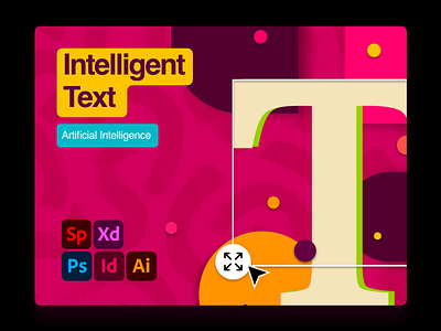 Intelligent Text_Innovation content aware image analysis photoshop express ui ux