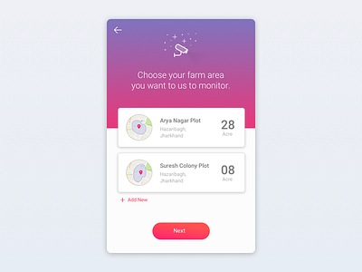 Landing Page, Agro App