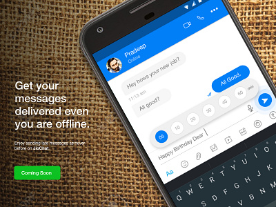 Messaging Feature jiochat messaging ui ux