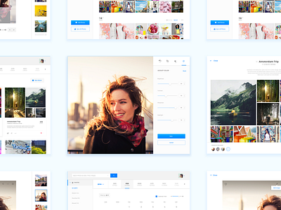 Photo App (Desktop App) dashboard photo album photo storage organizer ui ux