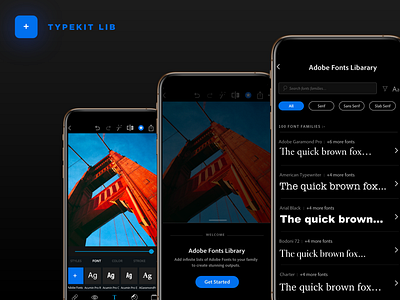 TypeKit Integration agro app interaction design photoshop psx ux