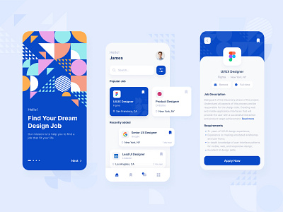 Job Finder App Design