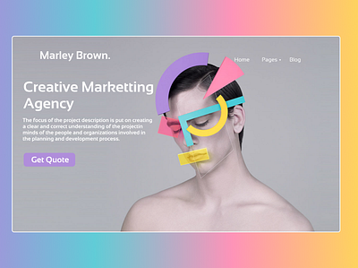 Creative Marketing Agency branding minimal web