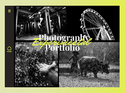 Photography Portfolio design design minimal