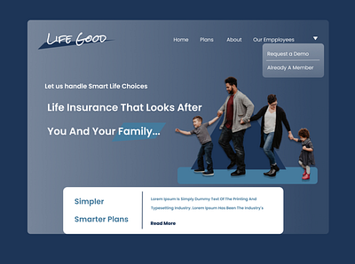Life Good Insurance design illustration