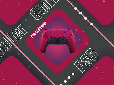 PS5 Controller Poster Design design