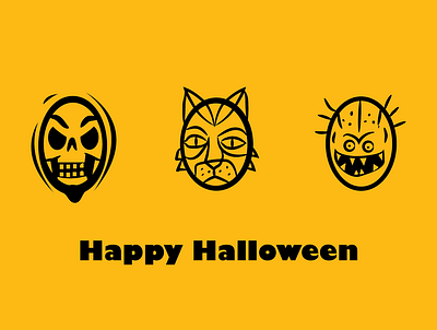 Halloween Party design illustration illustrator minimal