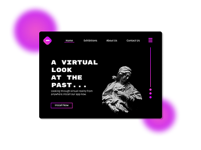 Virtual Museum Web Design design typography ui ux
