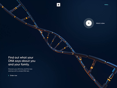 DNA Test - Web Design, 3D and Motion 3d design motion graphics ui ux
