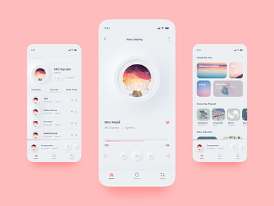 Music Streaming App app app design application design music music app music player streaming streaming app ui ui design uidesign uiux ux