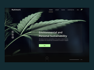 CBD Landing Page about us dark mode dark theme hero landing page subscribe testimonials ui ui design uidesign uiux ux web web design