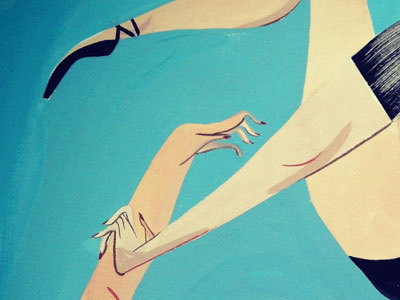 Pointe shoes on ballet barre by Anne Ferraz on Dribbble