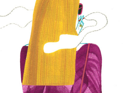 color girl girl gouache illustration painting portrait