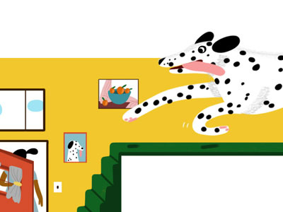 dalmatian dalmatian digital dog editorial illustration oprah