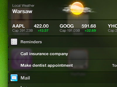 Notification Center Redesign redesign transparency