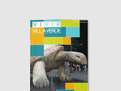Diseño de Revista Villaverde (Portada) branding design diseño gráfico editorial design